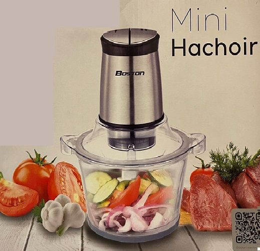 Hachoir Multifonction Et Broyeur À Glace 400 Watts-4 Lames- Argent - Prix  en Algérie