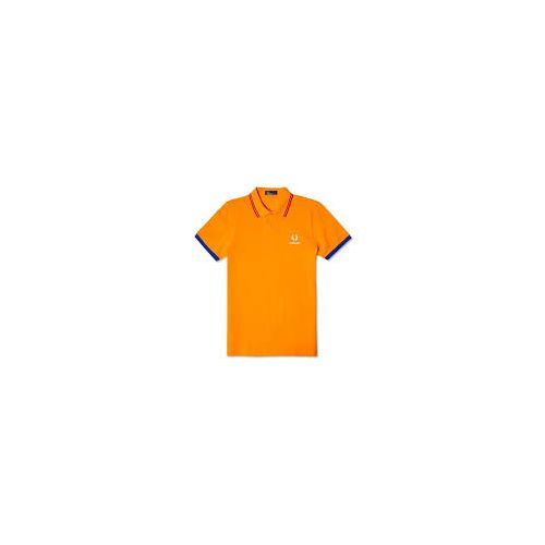  Fred Perry Tricot Polo Netherlands (M4298-622) Tissu Piqué - Orange -