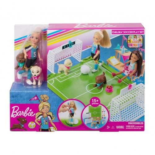  BARBIE Chelsea Soccer Playset 15 PCS