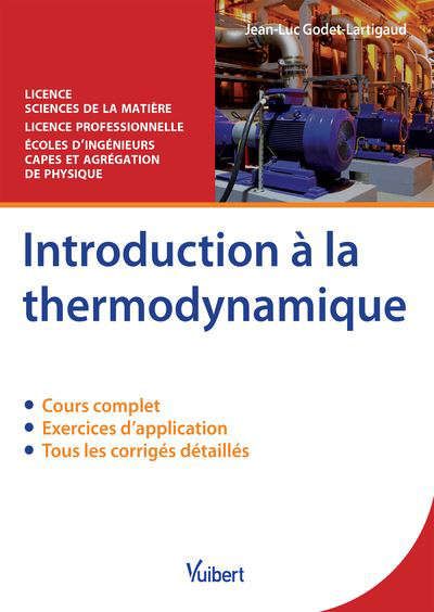  Introduction à la thermodynamique : cours complet