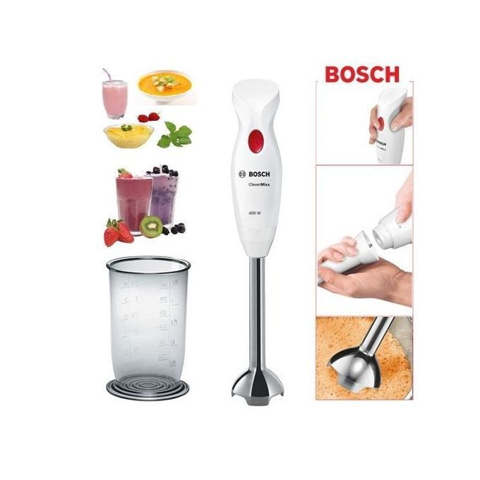  Bosch Bras Mixeur Clevermixx 400 W Blanc/Inox