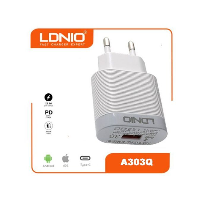  Ldnio Chargeur De Voyage rapide A303Q - Quick Charge 3.0A