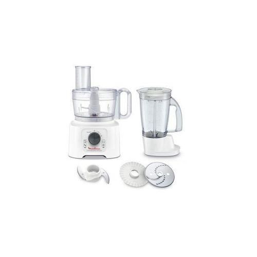 Moulinex Robot Multifonction - Double Force Compact - Fp542111 - 19 Fonctions - Bol Plastique - Blanc