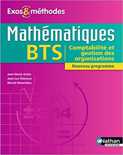  Publisher Mathématiques. BTS comptabilité et gestion des organisations C13 math.