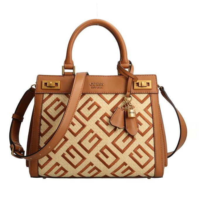  Guess Sac à main de luxe katey couleur Beige - marron clair