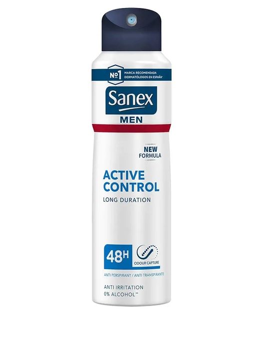  Sanex Déodorant Spray  Anti-Transpirant - Men Dermo Active Control Efficacité 48 h - 200 ml