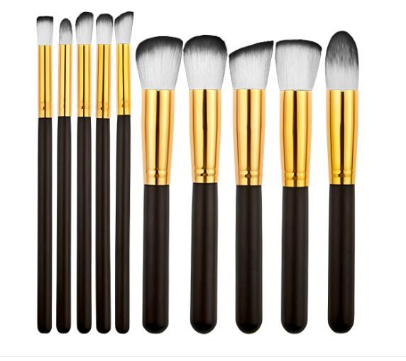  ensemble de 10 pcs pinceaux de maquillage