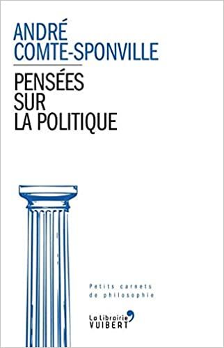  Publisher .Pensées sur la politique c24 / sh