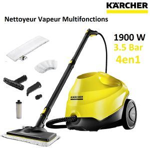  Karcher Sc3 Nettoyeur Vapeur multifonctions-EasyFix-1900W -1.3bars- 4en1- Jaune