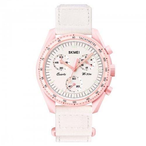  Skmei Montre De Luxe - 1982-multifonction chrono-30m waterproof -rose