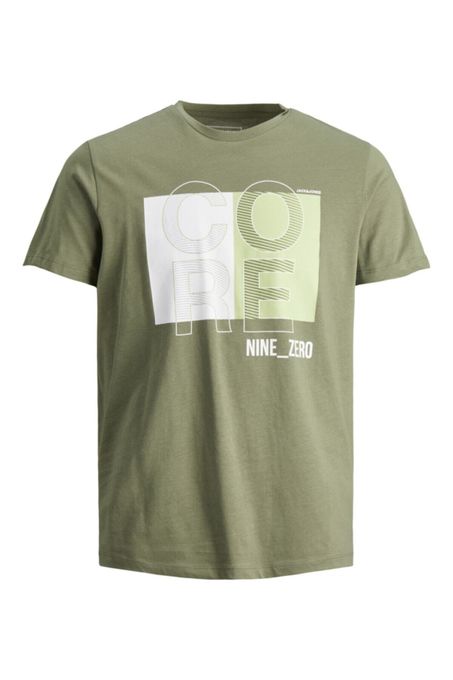  Jack & Jones T-Shirt  Col Rond Pour Homme- 12190145- VERT