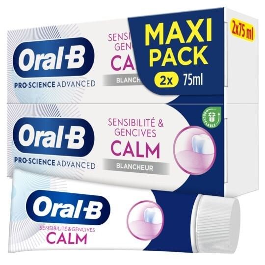  ORAL-B ProScience Advanced Sensibilité et Gencive Calm Dentifrice 2X75ml