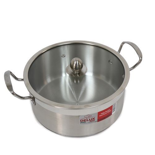 Batteries de cuisine 4pcs couscoussier sauteuse marmite casserole - inox  18/10 - Prix en Algérie