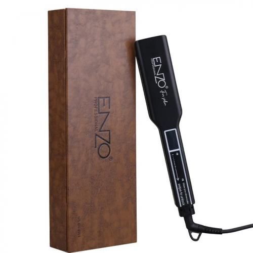  ENZO PROFESSIONAL Enzo Lisseur de cheveux pro nano titanium salon tourmaline écran tactile Noir, EN3668