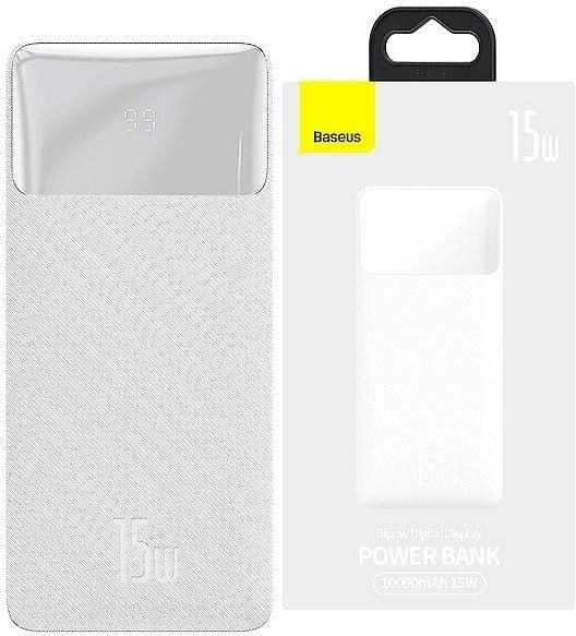  Baseus Powerbank 10000 mAh Batterie Externe USB C 10000mAh 15W Original - Blanc