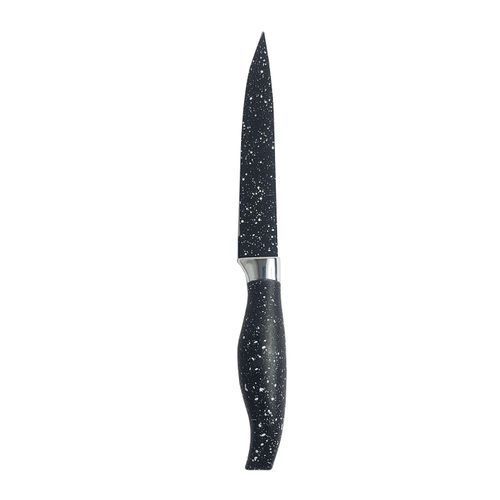  Couteau De Cuisine En Acier Inoxydable - Noir 22 cm