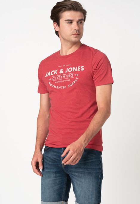  Jack & Jones T-Shirt  Col Rond Pour Homme- 12157339 - Rouge