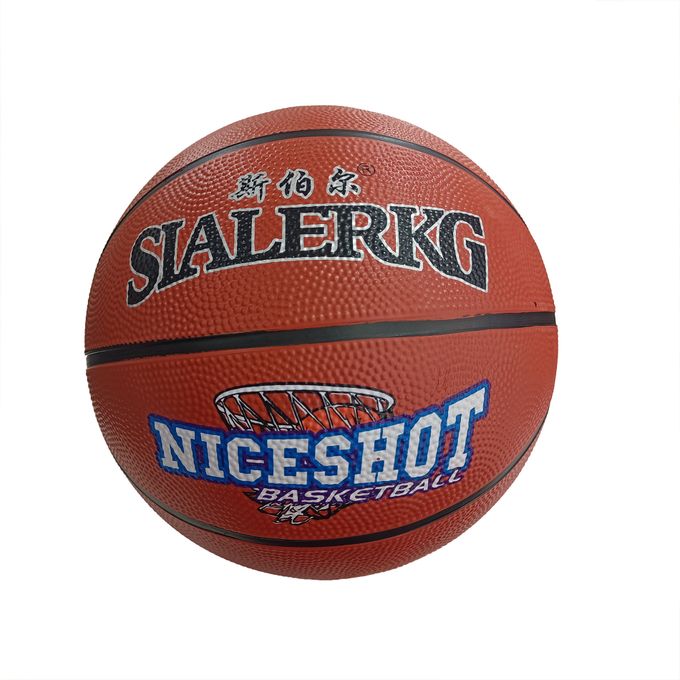  SLALERKG Ballon De Basket Ball En Caoutchou-N°6- Orange