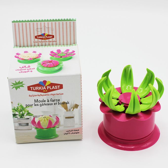  Appareil De Fabrication Pain Farcie et Gâteau Fleur de Lotus Outil Vert/Rose