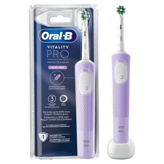  ORAL-B Brosse À Dents Électrique Vitality Pro - PureClean - Mauve