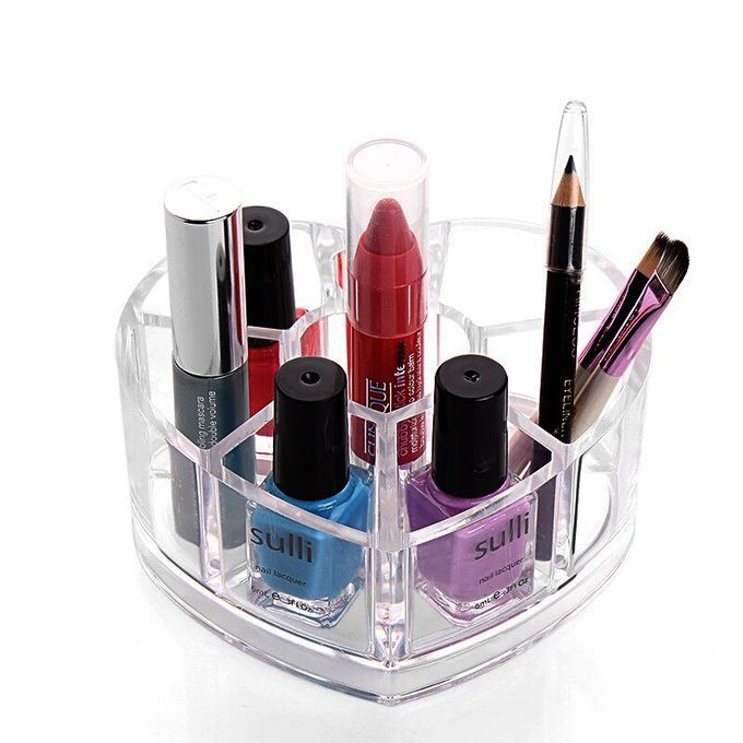 Rangement Maquillage Transparent - 21.8x12.5x8cm