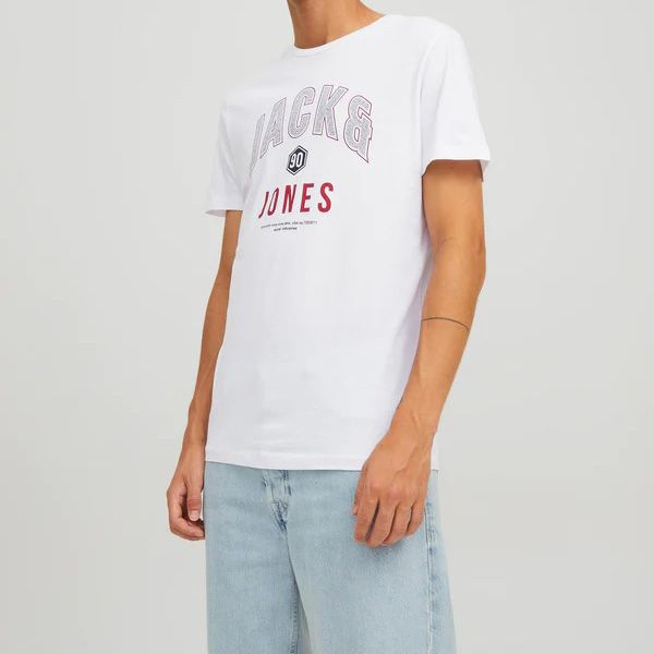  Jack & Jones T-shirt à Manches Courtes JCOTHOMAS Blanc Homme