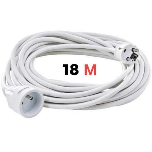  Rallonge Extension Cable BMS prise male et femelle - 18 m -Blanc