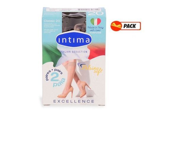  Intima Pack 12 Paires Mi-Bas Femme Beige - Excellence Italien