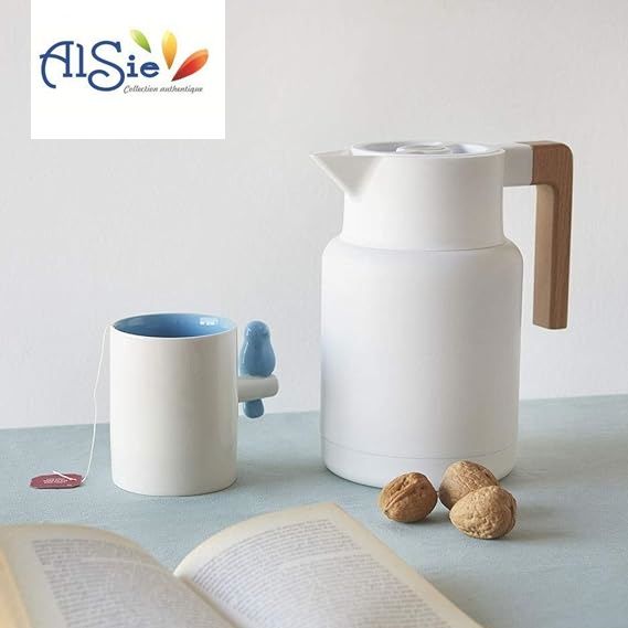  Alsie Thermos Blanc 1L pour Café et Thé