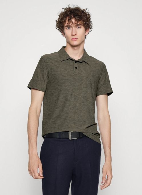  Gap Polo Homme - Manches Courtes -  Balade En Été  – Kaki Chiné