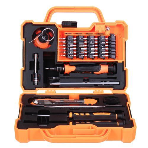  Jakemy Jeu De Tournevis De Precision Multifonctions 45 En 1 - Jm-8139 - Noir/Orange