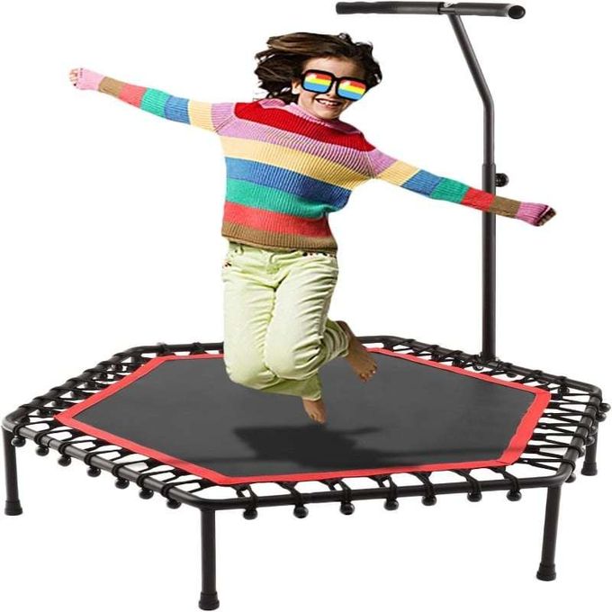  Trampoline  Pliable  avec poignée réglable pour Adultes et Enfants grand forma