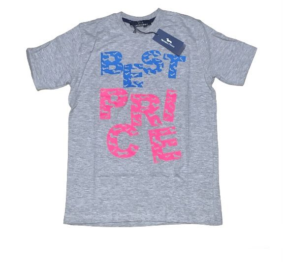  Harmont & Blaine T SHIRT pour enfant H&B-Kids - gris/design rose et bleu