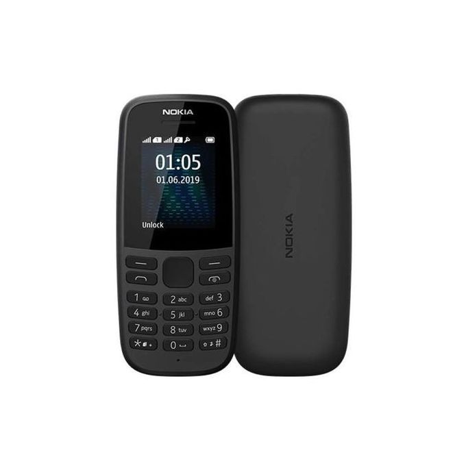  Nokia 105 téléphone portable - Double SIM - FM Radio - TORCH - Noir