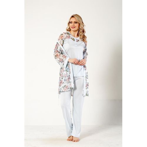  PIEGE Pyjama Femme Adriana Bleu-Multicolore