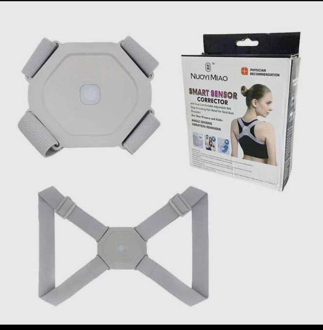  Ceinture-Correcteur De Posture Dos Intelligent Pour Adultes Et Enfants-Gris