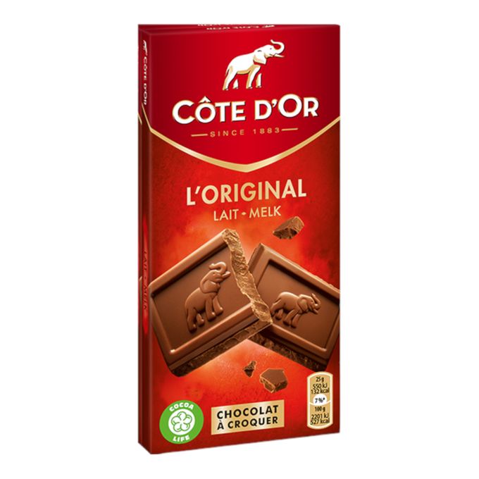  Côte d'or Tablette Chocolat Extra Fin au Lait 100g