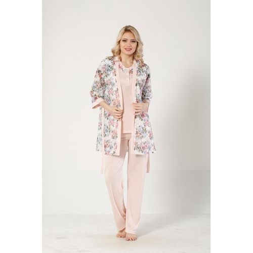  PIEGE Pyjama Femme Adriana Crevette-Multicolore