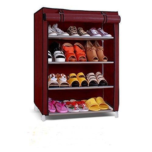  Armoire De Rangement De Chaussures - 5 Étages - Bordeaux -