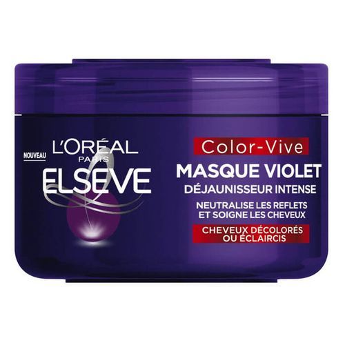  L'Oreal Paris Elseve Color-Vive Masque Violet Déjaunisseur Intense pour cheveux décolorées 250 ml