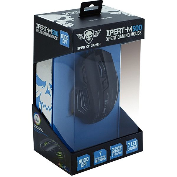  Spirit Of Gamer Xpert-M500 Souris   gamer – 8000 dpi – 7 boutons programmables