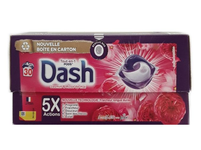 Dash Lessive Capsule Fraîcheur De Coton Tout En 1 Pods 