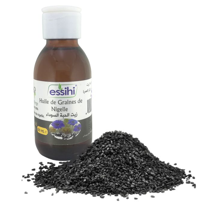  Essihi Huile de Nigelle (Cumin Noir) Pressée à Froid Pure et 100% naturel Sans Additifs 100ml