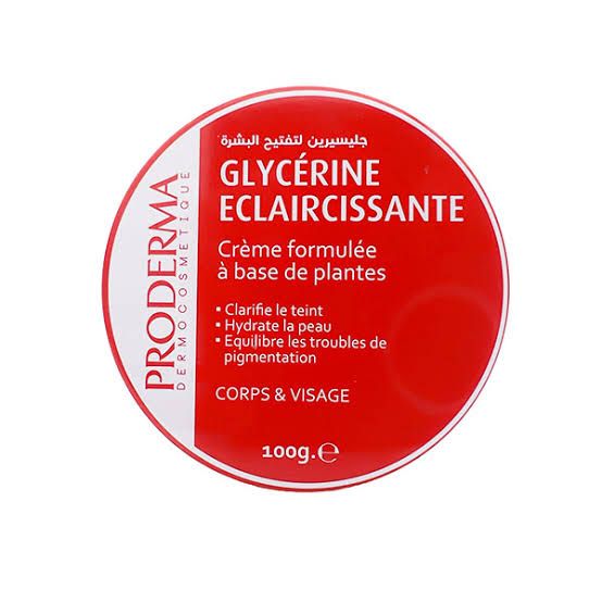  Proderma Glycérine Eclaircissante / Corps visage . 100g