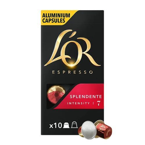  L'Or Capsules Café Intensité 7 - SPLENDENTE - T10 (Compatible Nespresso)