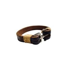  Bracelet - en cuir marron -  pour Hommes