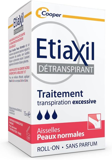  Etiaxil Détranspirant - Traitement Transpiration Excessive - Peaux Normales - Aisselles  - 15 ml  ORIGINAL