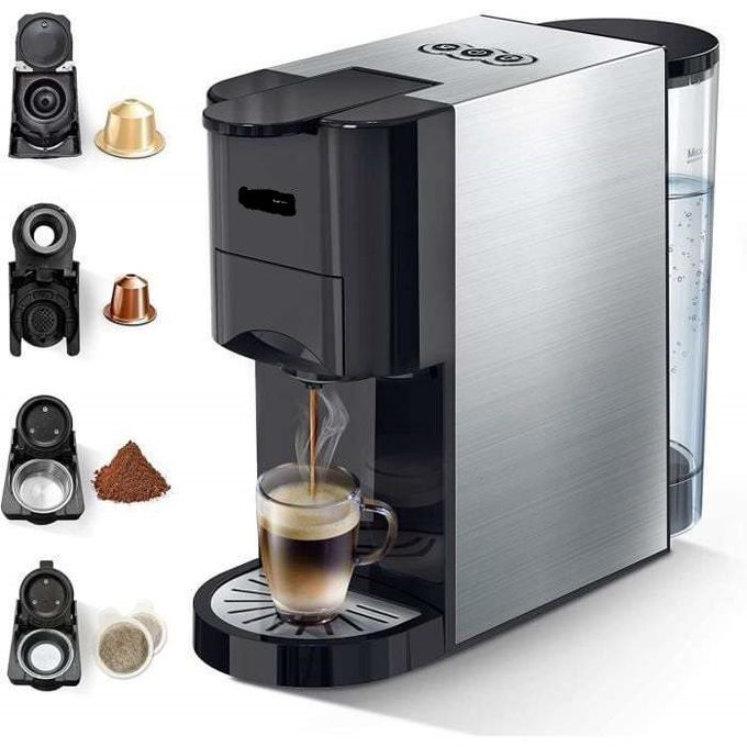  SilverCrest Machine a Café inox 4 En 1- Dolce Gusto / Nespresso / Poudre/ Senseo 19 Bar