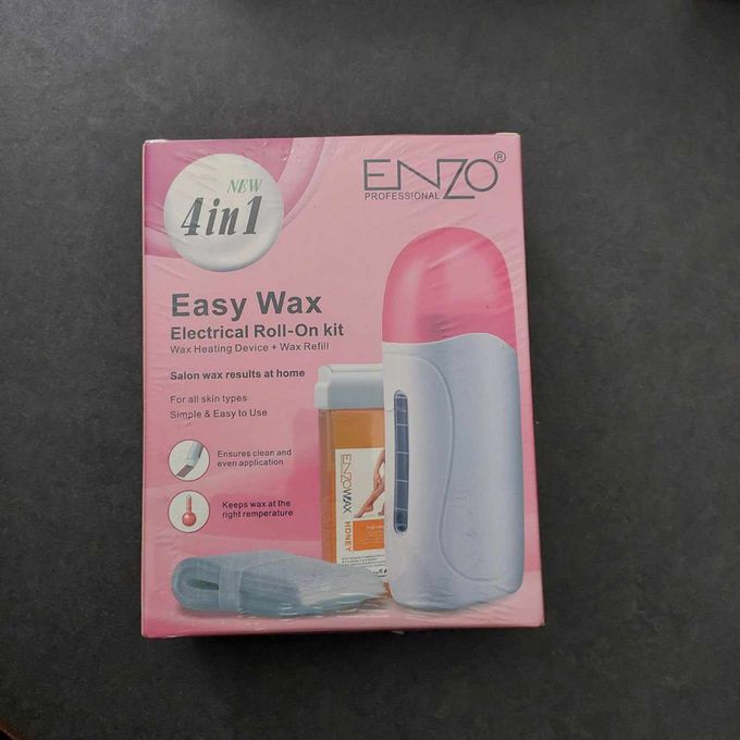  ENZO PROFESSIONAL Épilation chauffe Cire, chauffe cire épilation portable pour femmes 4en1 ENZO EASY WAX