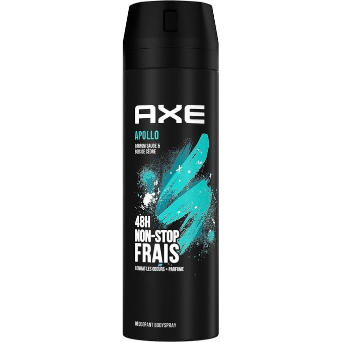  Axe Déodorant Spray Apollo Homme 48h Non-Stop Frais 200ml